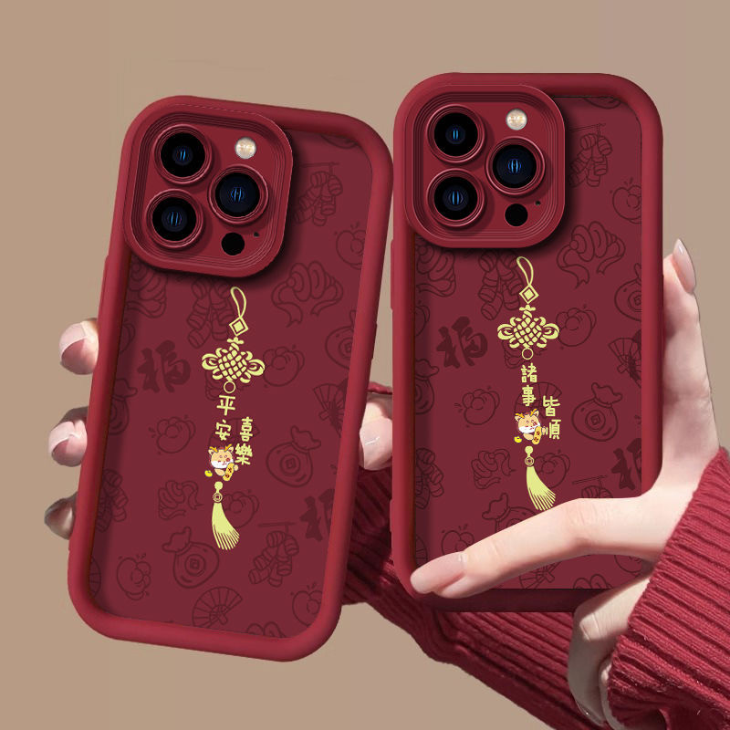 Ốp Điện Thoại Knot Shun FA Cai Trung Quốc Cho Xiaomi Mi 12 13 11 Lite 5G NE POCO F3 F4 M3 X3 Pro NFC