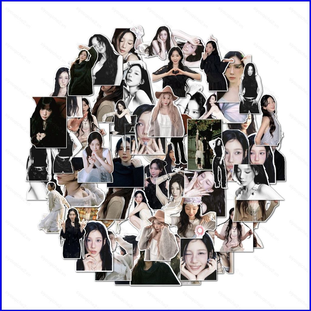SV 55 Cái / bộ Girls 'Generation Taeyeon Dán Album Toàn Cảnh: Tốt Nhất Của TAEYEON Graffiti Chống Th