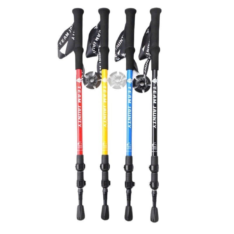 ⛰️ Gậy Leo Núi TEAM JAUNTY Chống Sốc Hợp Kim Nhôm Cao Cấp - Gậy Trekking Thể Thao Điều Chỉnh Được Độ