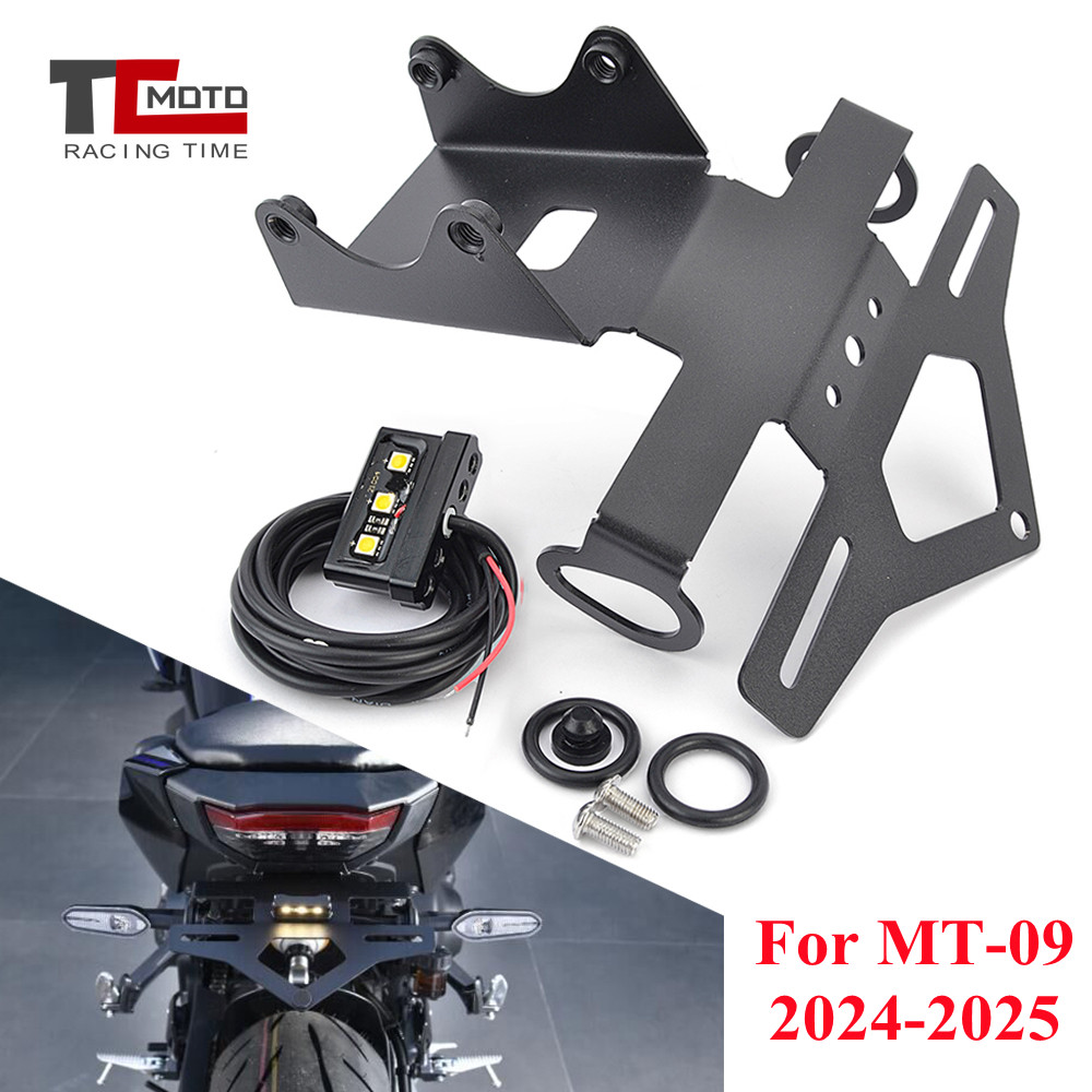 Phụ Kiện Xe Máy Cho Yamaha MT-09 MT 09 2024 2025 MT09 Phía Sau Biển Số Giá Đỡ
