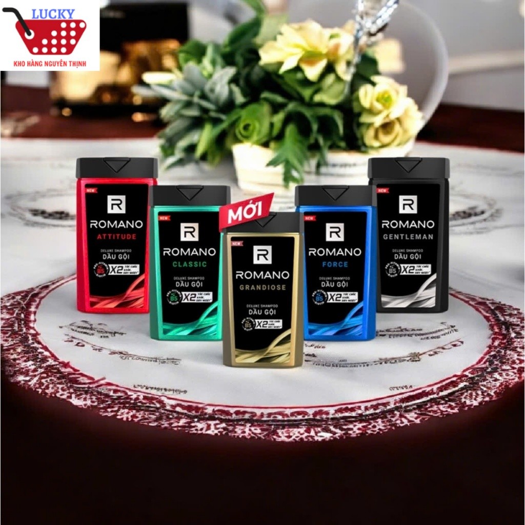 Dầu gội Romano 180g Hương nước hoa - Chính hãng Wipro