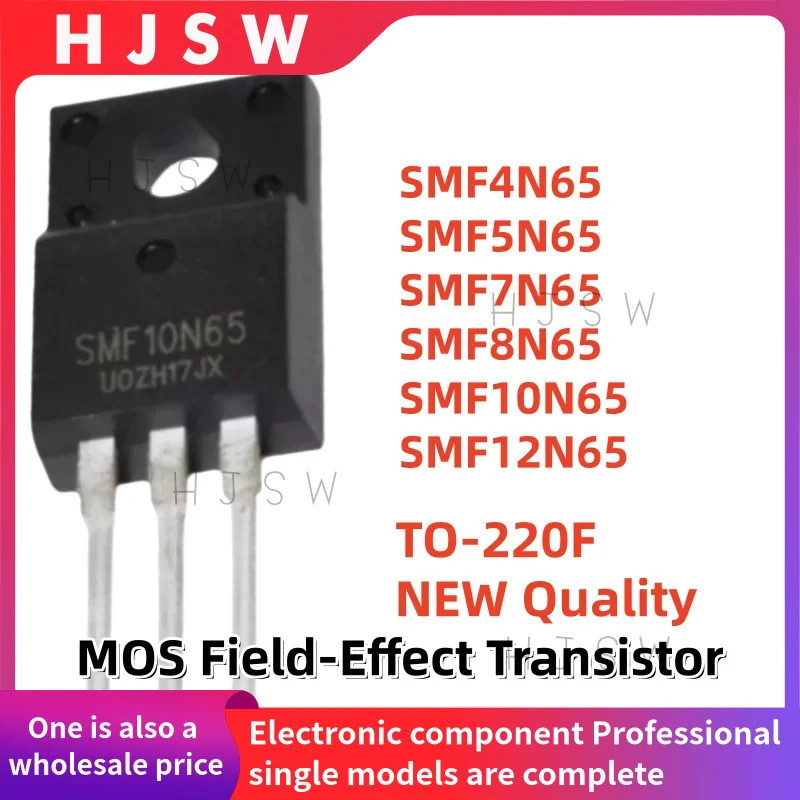 5 Chiếc SMF4N65 SMF5N65 SMF7N65 SMF8N65 SMF10N65 SMF12N65 SMF 4N65 5N65 7N65 8N65 10N65 12N65 TO-220