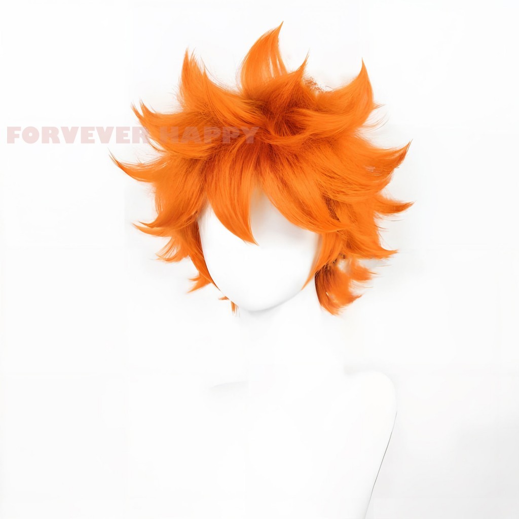 Tóc Giả Cosplay Lông Tơ Ngắn Màu Cam - Hinata Shoyo Anime Halloween Trang Phục Đảng