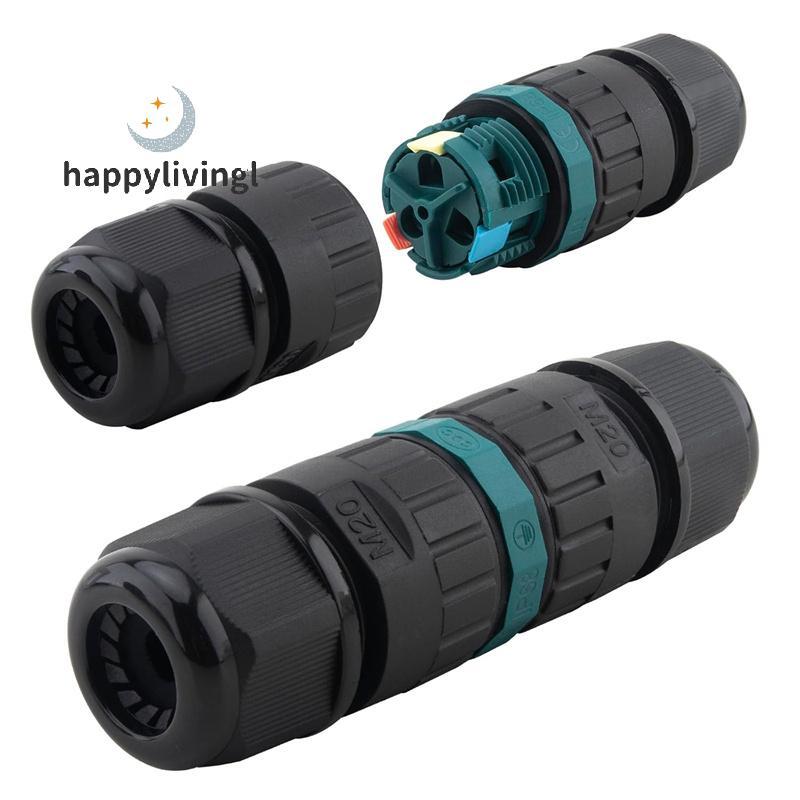 Happylivingl IP68 Cáp Điện Chống Thấm Nước Đầu Nối Dây Chống Thấm Nước IP68 Cáp Điện Bên Ngoài