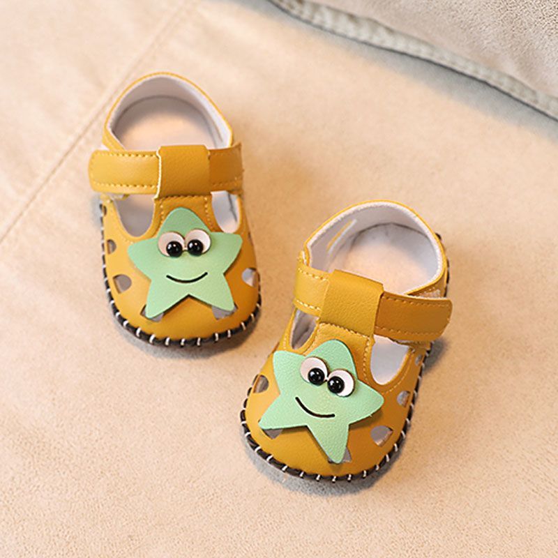 Giày Sandal Nam Nữ Mùa Hè 0-6-December Giày Sơ Sinh Cho Bé Tập Đi Đế Mềm Mũi Che Phủ Thoáng Khí Chốn