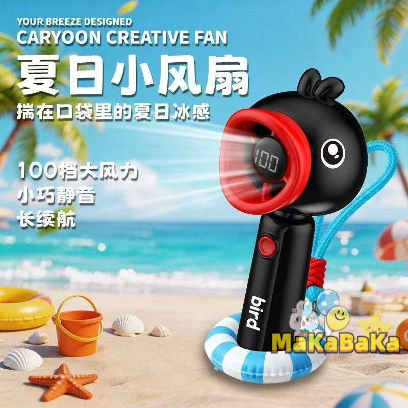 Hàng sẵn có [Sẵn sàng] Quạt nhỏ mùa hè chim cánh cụt Quạt pingu sáng tạo dành cho sinh viên Quạt di 