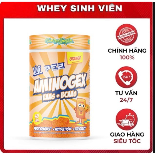 VMI Aminogex EAA / BCAA + Hydration ( 30 servings ) Hỗ Trợ Phục Hồi & Bù Điện Giải Hiệu Quả - Whey S
