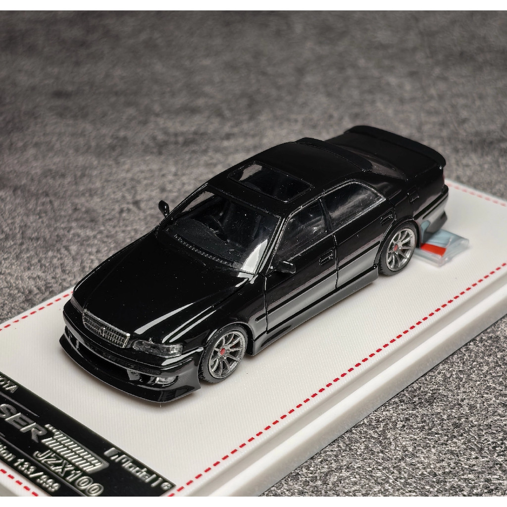 Mytopstore Model1 1: 64 JDM Black Chaser JZX100 MK6 Mô Hình Thể Thao Diecast Màn Hình Kim Loại Xe Mớ