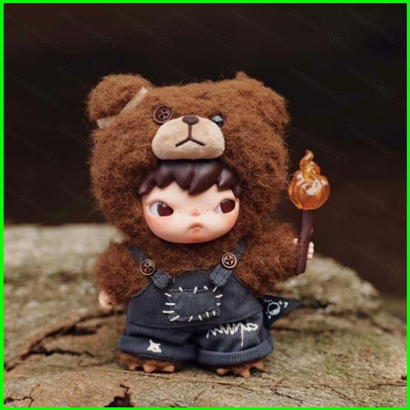 GC Hirono Living Wild Bear-Coated Torchbearer Blind Box Vinyl-Plush Doll Bag Charm plushie