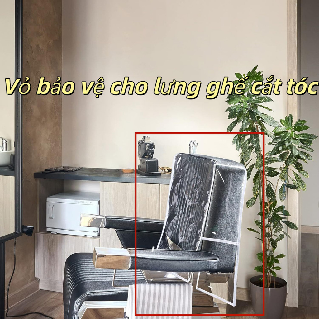 <sf>Tiệm làm tóc Ghế tựa lưng Bảo vệ Cover Clear PVC Dust Cover Hot Dying Chair Cover Cover Anti Dyi