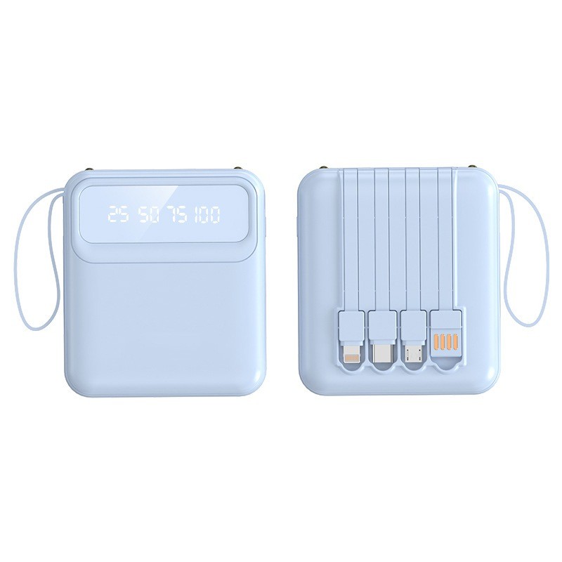 Sạc Dự Phòng 10000mAh Sạc Nhanh Nhiều Thiết Bị Có Đèn Sáng Và Cáp Sạc Đi Kèm Bảo Hành 12 Tháng | BigBuy360 - bigbuy360.vn