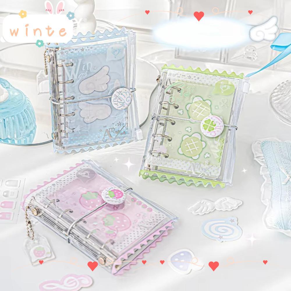 WINTE Dress-up M5 Binder Journal Book, Ins Style Nhiều Màu Sắc Rời Xoắn Ốc Notebook, Mini PVC DIY Mi