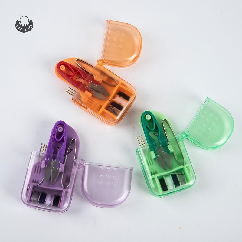 N2HAO Home Du Lịch May Hộp Tinh Tế Di Động Mini Hộ Gia Đình Kim Hộp May QZZ