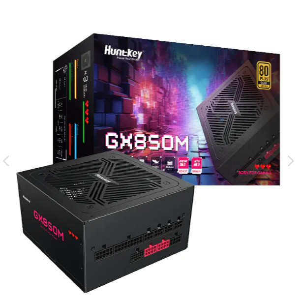 [Chính hãng] Nguồn máy tính Huntkey GX850M 850W 80 Plus Gold Full-Modular (ATX/ Đen)