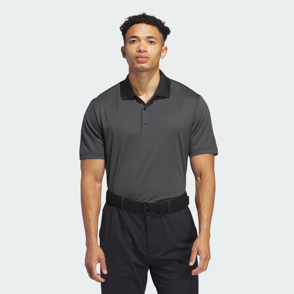 adidas Golf Ottoman Polo Shirt Men Black IU4364