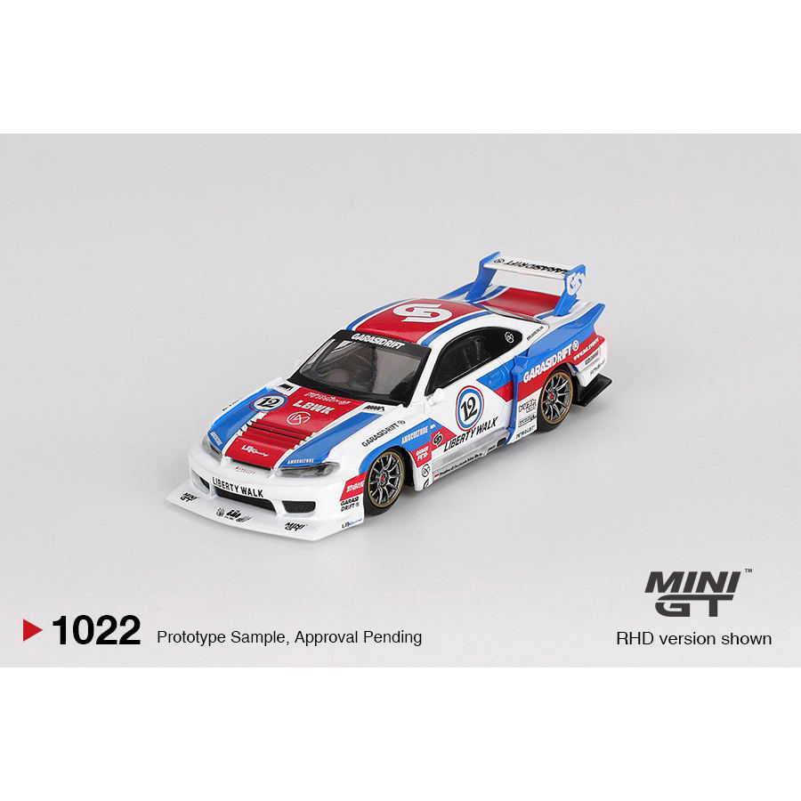 [HÀNG CÓ SẴN] Mô hình xe Mini GT 1:64 Nissan LB-Super Silhouette S15 SILVIA GARASIDRIFT x LBWK 2025 