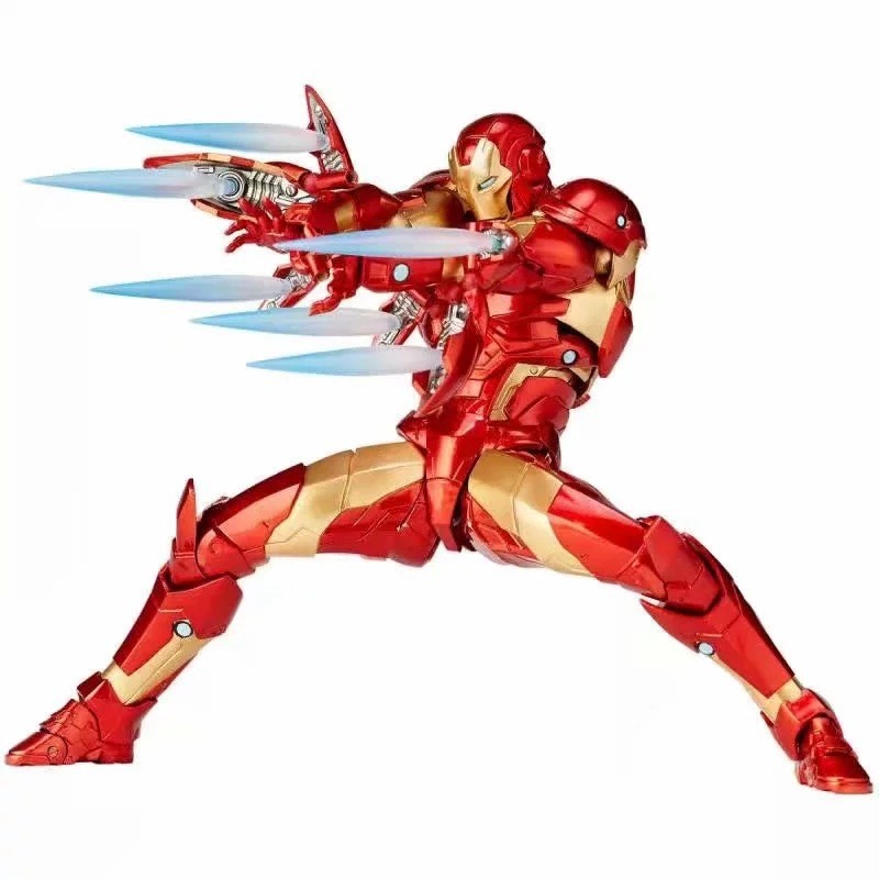 Yamaguchi Style Iron Man MK37 Bloodside Armor Mô hình di chuyển Đồ trang trí búp bê