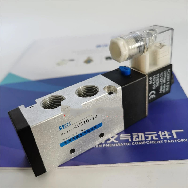 Van điện từ 4V310-10 4V310-08 Van điện tử Van pin hai vị trí Hướng năm chiều