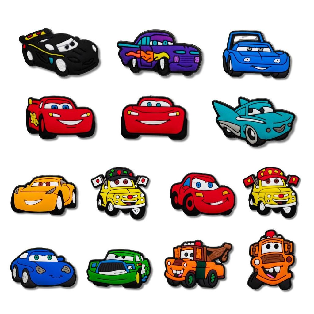 Set charm gắn dép cross MC Queen MIX MÀU, Nút gắn sticker xe ô tô dép cross trang trí cham 2D CROSS 