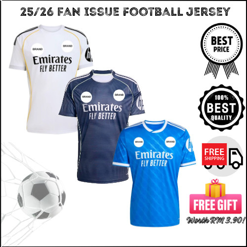 (Top Grade) Real _ Madrid The White Home Away Bộ áo bóng đá thứ 3 2025 / 26 Fan Player Issue Jersey 