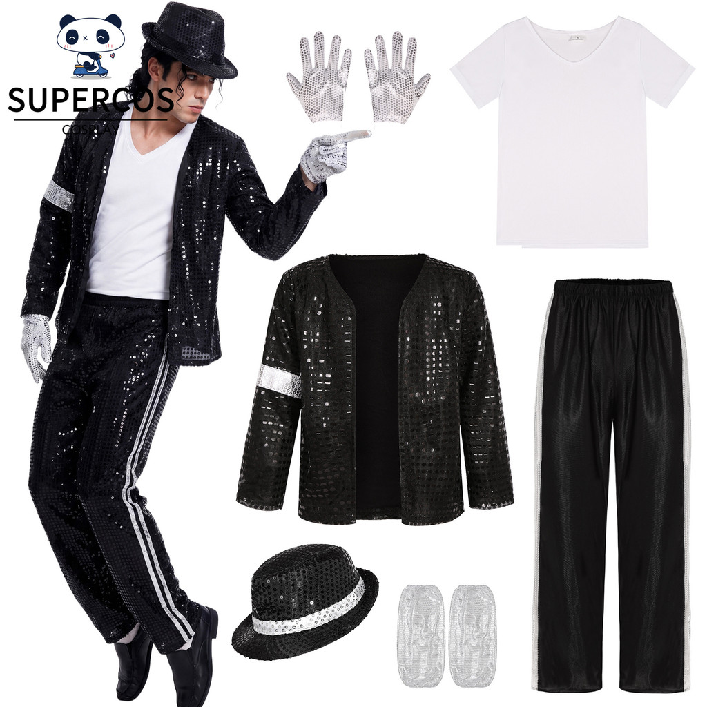 Bộ trang phục sân khấu Cosplay Michael Jackson MJ dành cho Show Disco Party