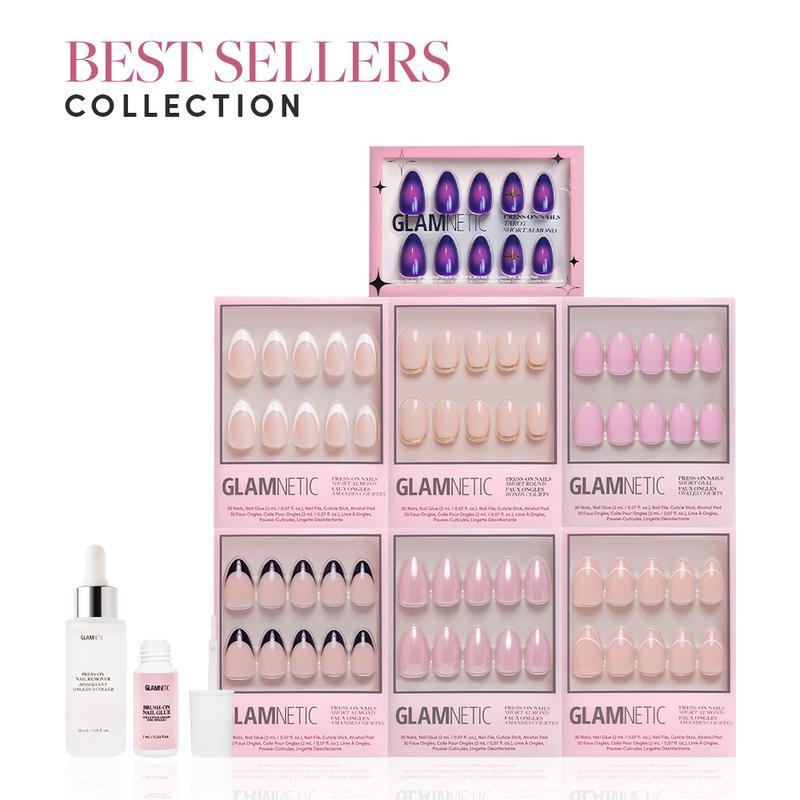 Glamnetic Best-Sellers Press On Nails Collection - Keo dán và tẩy móng tay