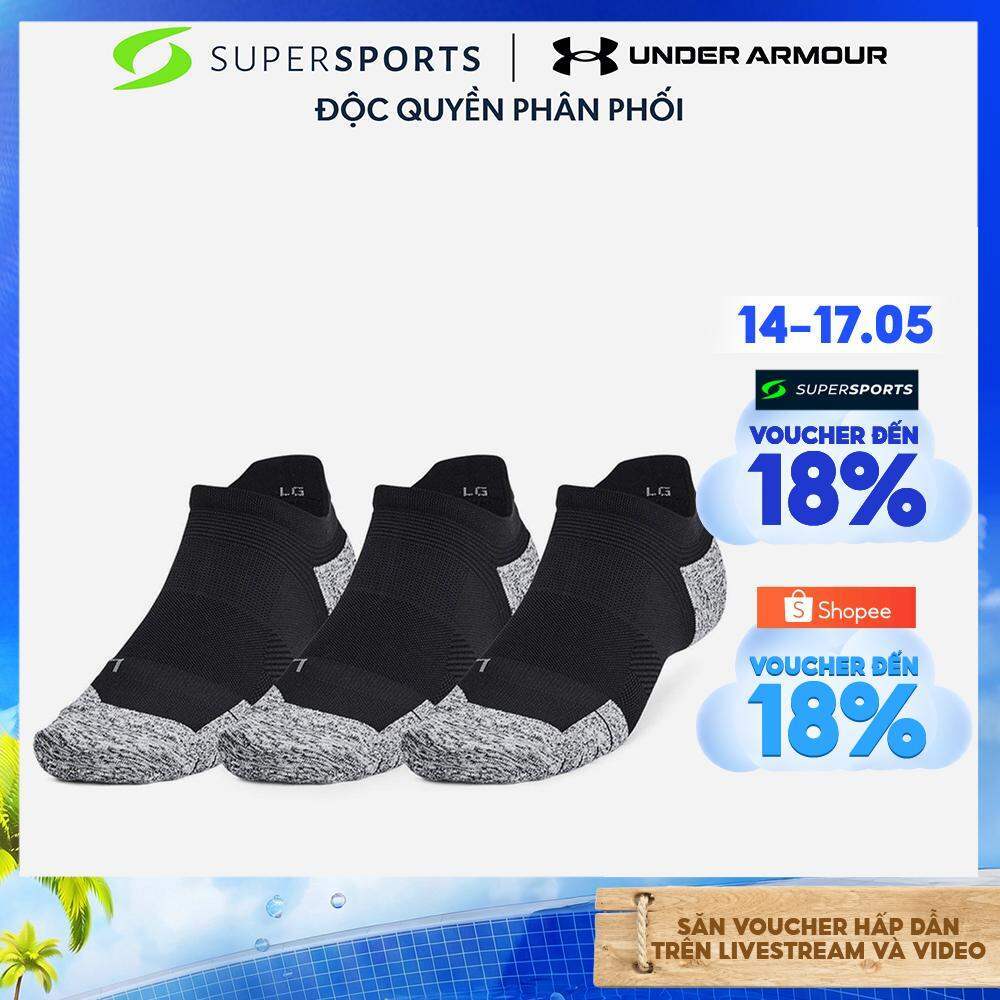 Vớ Thể Thao Under Armour Armourdry Cushion 3 Pack - Đen - 1387044-001