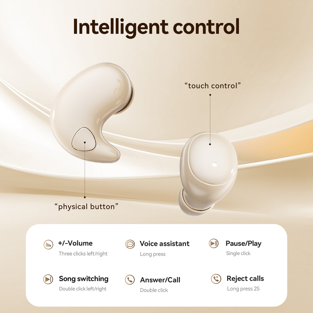 SPRSE M126 Tai nghe Bluetooth ngủ 2 cặp không dây có Mic Tai nghe Mini khử tiếng ồn Tai nghe trò chơi | BigBuy360 - bigbuy360.vn