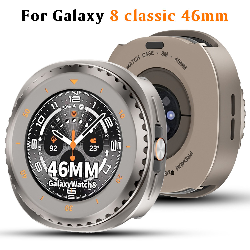 Phụ kiện vỏ kim loại cho Samsung Galaxy Watch 8 Classic 46mm Full Protect Cover cho GALAXY Watch 8Cl