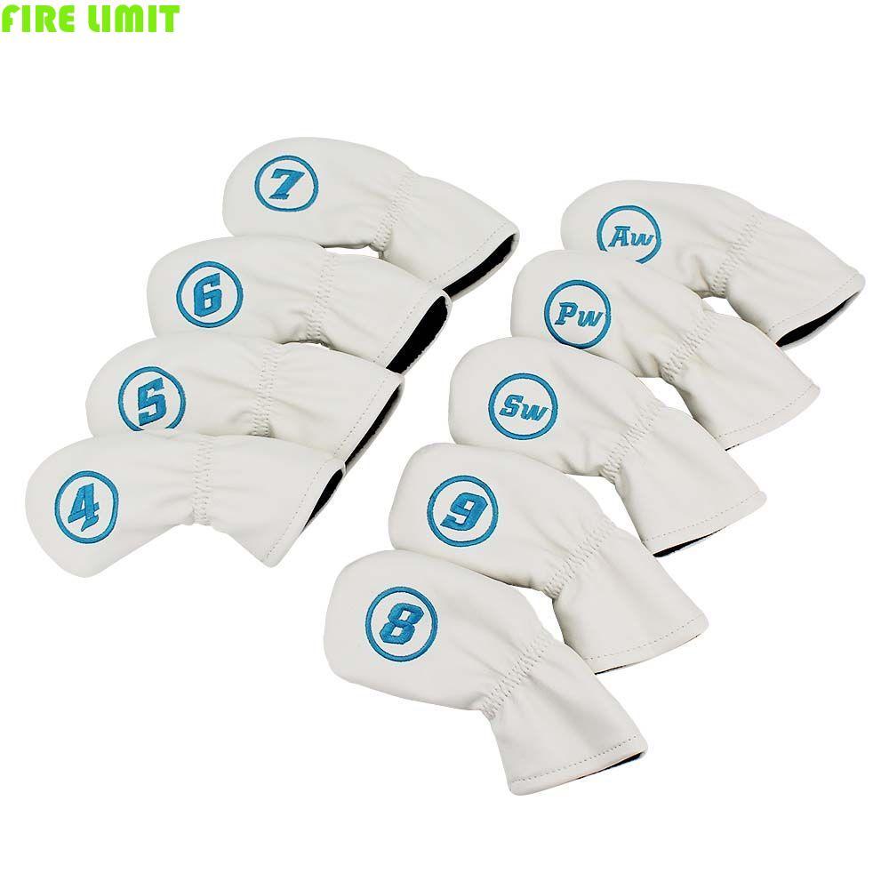 FIRE LIMIT Golf Head Cover Iron pole Cover Vỏ Bảo Vệ Bền Thể Thao Với Thiết Kế Số 4-9, P, S, A, X Go