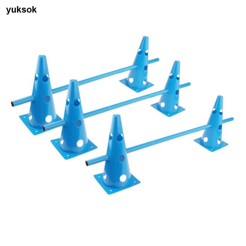 Yuksok Hurdle Cone Set Dog Agility Course Backyard Set để huấn luyện bóng đá