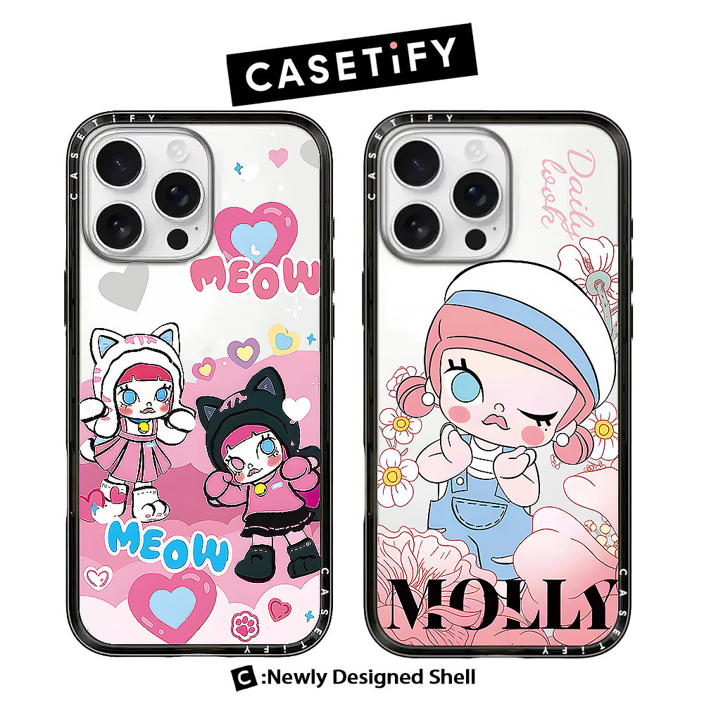 CASE Molly Series 5 Acrylic Mới Có Từ Tính Cho IPhone 17 Pro Max / 17 16 15 14 13 Pro Max Vỏ Bảo Vệ 