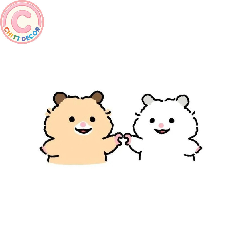 Móc khoá "  chuột Couple Cham Cham " - chit