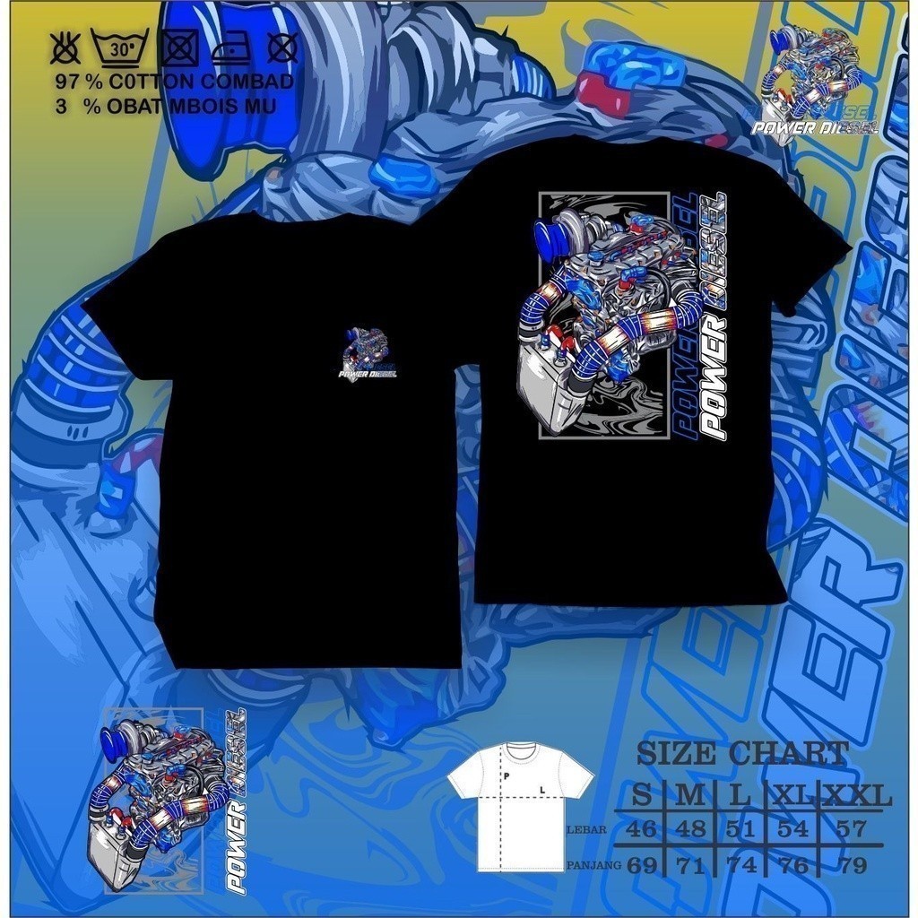 Áo thun Power Diesel Ô tô Áo thun điện Diesel Áo thun tốt nhất