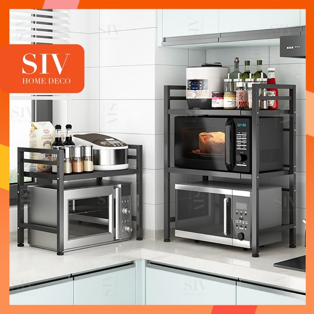 Kệ Lò Vi Sóng kích thước có thể điều chỉnh SIV 2/3 tầng-Kệ Để Lò Vi Sóng ,Kệ Để Đồ Nhà Bếp