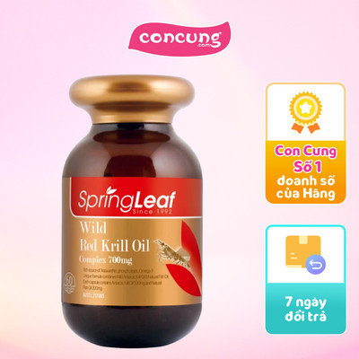 Thực phẩm bảo vệ sức khỏe: Springleaf Wild Red Krill Oil