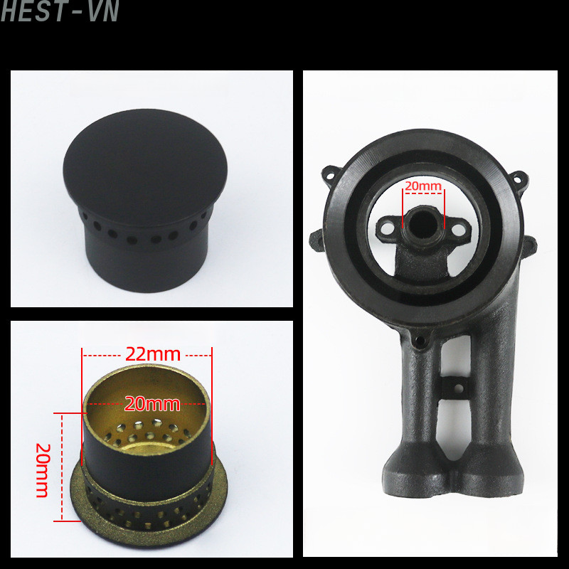Copper Gas Stove Burner Cap Replacement Compatible with For Various Stove Models