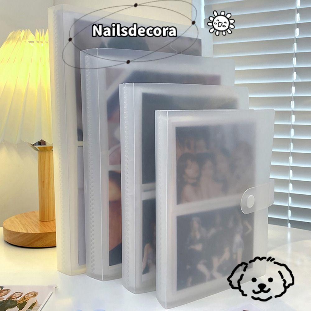 Giá đỡ thẻ hình ảnh NAILS, Album ảnh sách sưu tập trong suốt, 3 / 4 / 5 / 6 Inch PVC 80 / 160 Khe cắ
