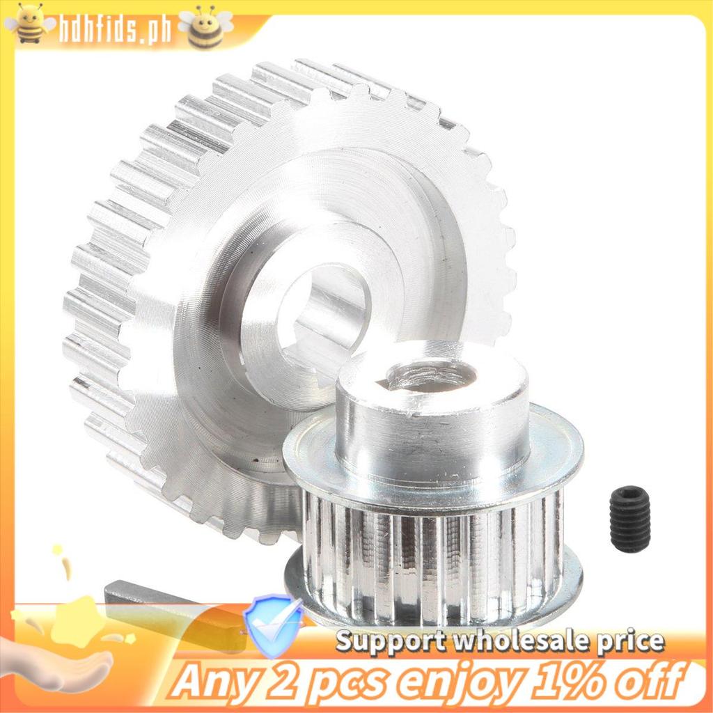 -2 Chiếc Kim Loại Đồng Bộ Ròng Rọc Bánh Răng Động Cơ Đai Bánh Răng Bánh Răng S Cj0618 Mini Lathe Gea