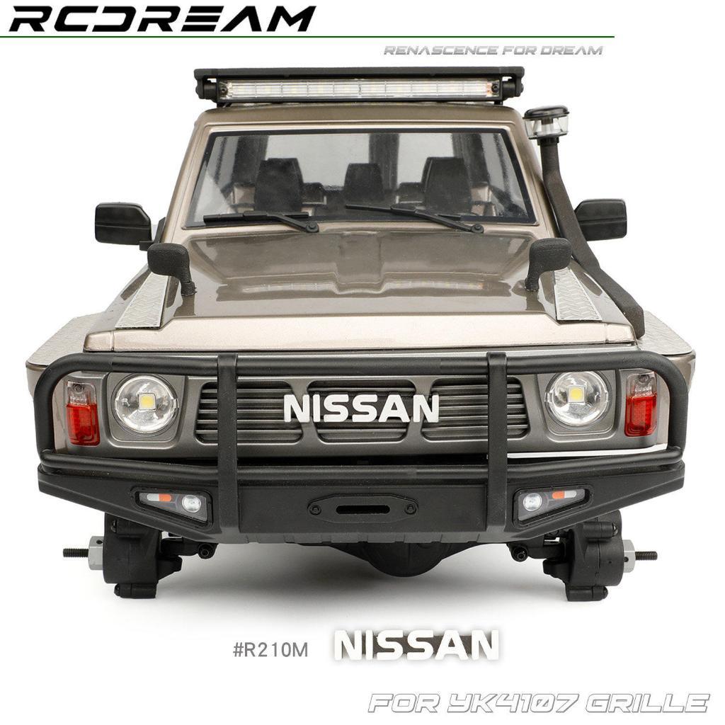 Rcdream Mô Phỏng logo Nissan Cho 1 / 10 YIKONG YK4107 RC Mô Hình Xe Bánh Xích Nâng Cấp Sửa Đổi Phụ K