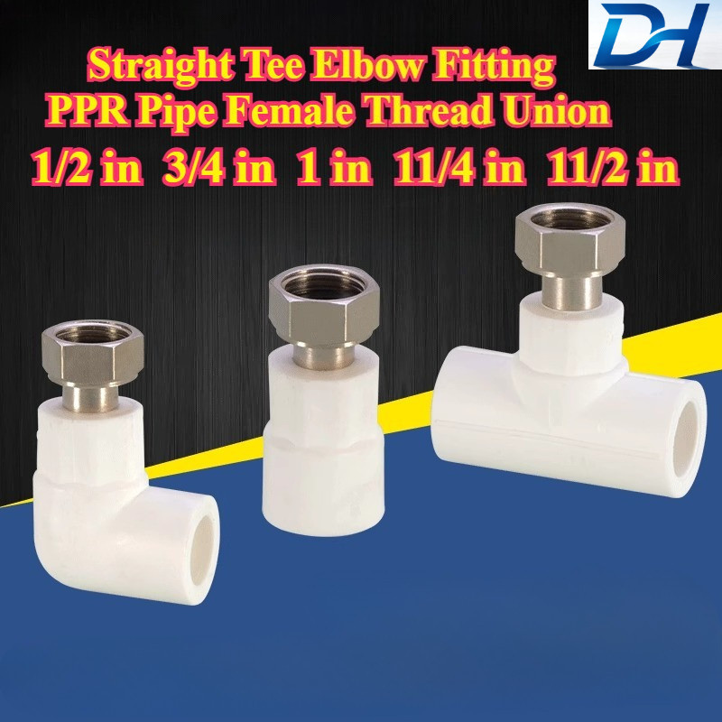 [SDH-HY] PPR Pipe Female Thread Union (1 / 2 in - 3 / 4 in - 1 in - 11 / 4 in - 11 / 2 in) Lắp khuỷu