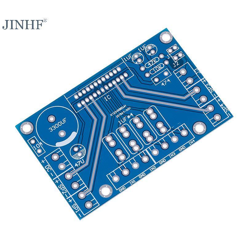 Bộ khuếch đại công suất JINHF TDA7388 bốn kênh 4x41W âm thanh DC 12V BTL PC xe AMP PCB HOT