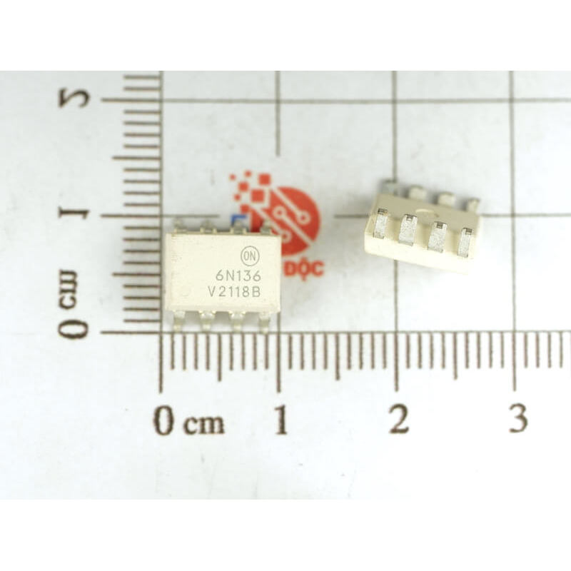 [Combo 6 chiếc] Opto 6N136, A6N136, HCPL-6N136 SOP-8 (màu trắng)
