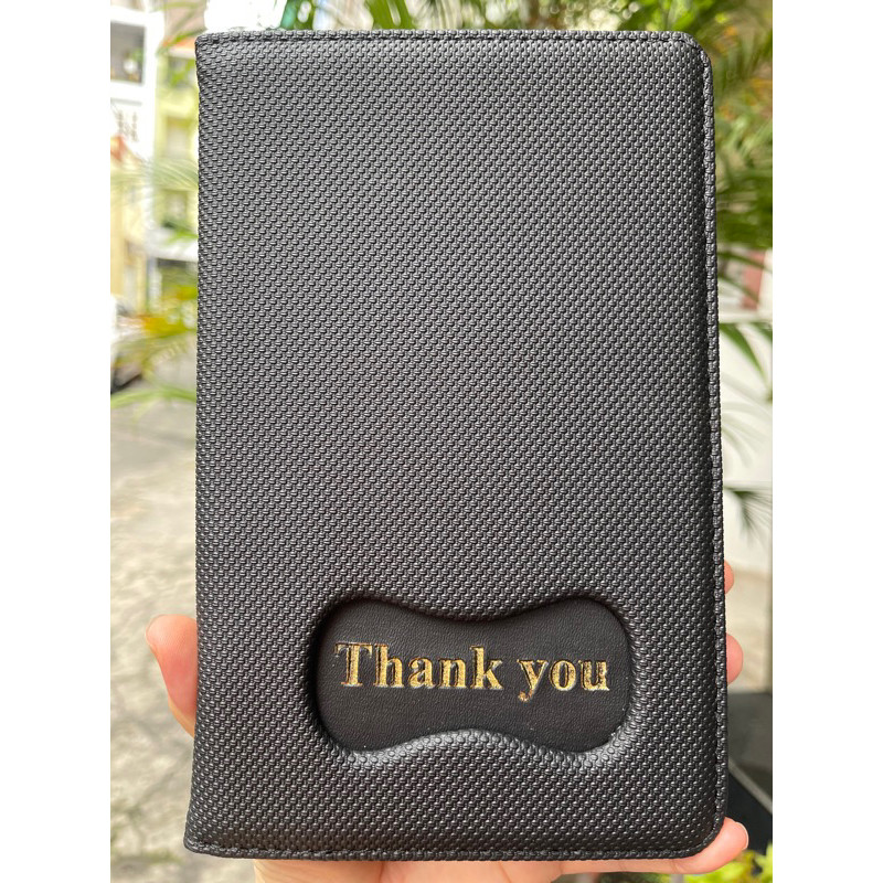 Bìa da kẹp bill tính tiền