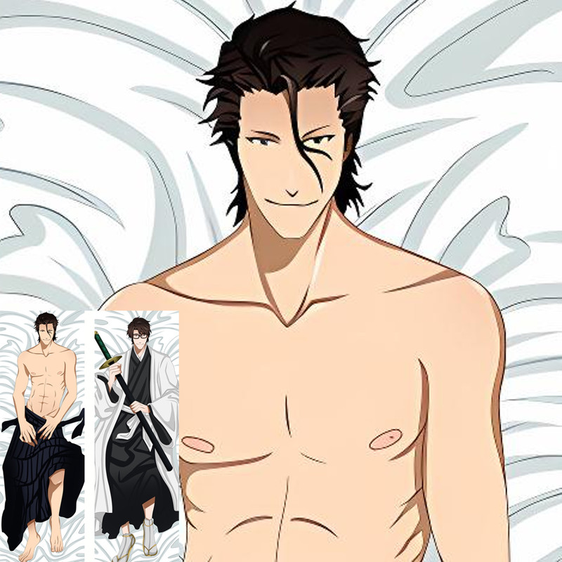 2 Anime Bleach Dakimakura BL Nam Vỏ Gối Nhà Chăn Ga Gối In Hai Mặt Vỏ Gối 50 * 150CM