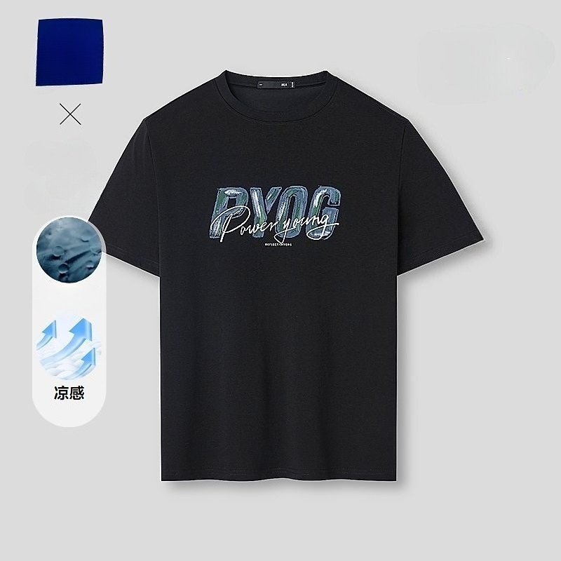 Áo thun ngắn tay HLA series Power Young - Thoáng mát, phù hợp nam giới