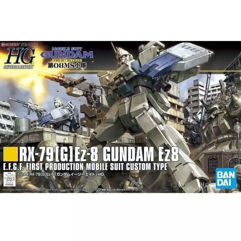 Bandai HGUC 155 1 / 144 RX-79 [G] EZ-8 Link Ba Lô Dù Mô Hình Lắp Ráp Gundam