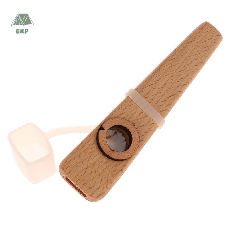 [EKP] 1Pc Gỗ Kazoo Kazoo Sáo Gỗ Apaniment Người Mới Bắt Đầu Sáo Đơn Giản Dễ Học Và Chơi Nhạc Cụ Tốt