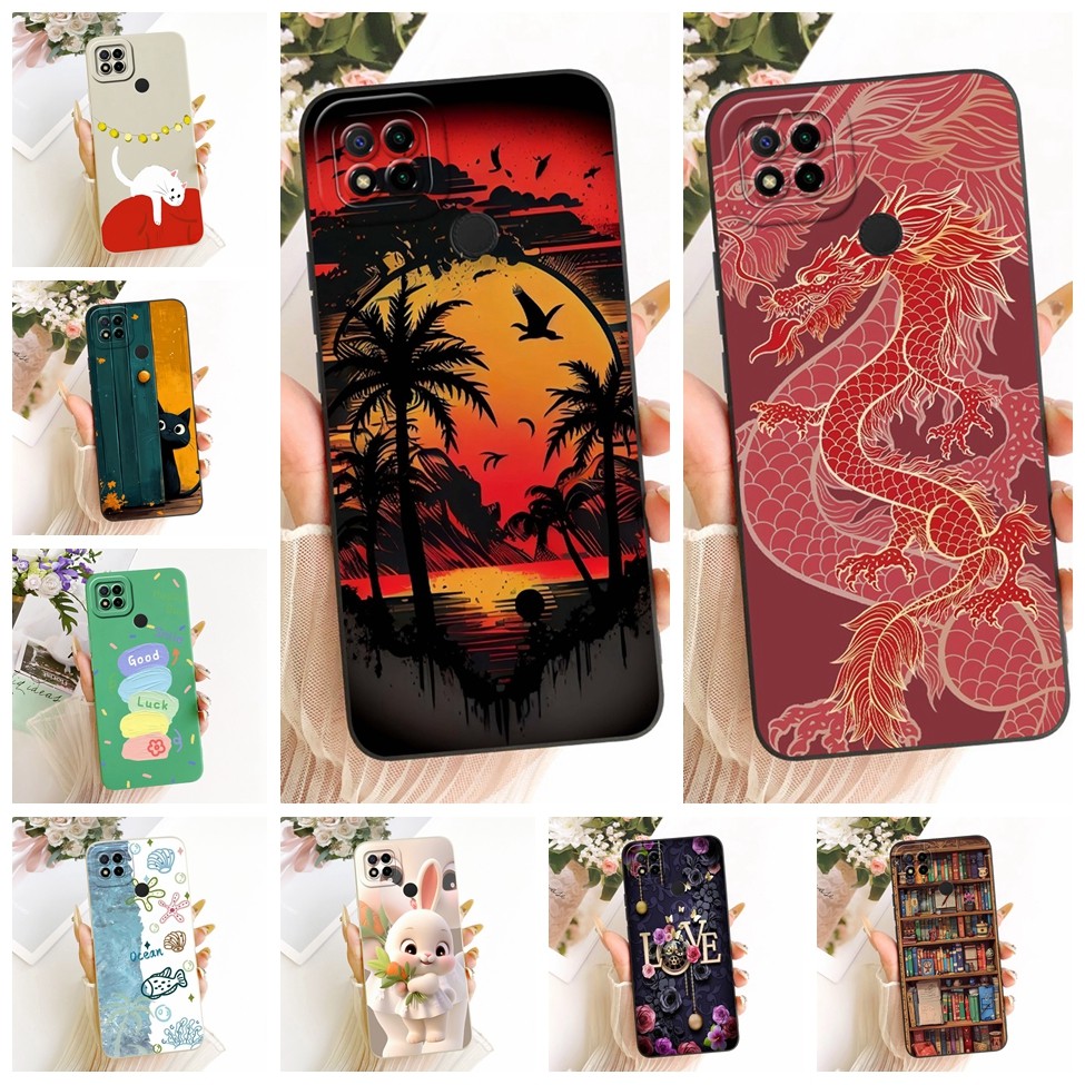 Dành Cho Redmi 9C Ốp Lưng Silicon Thời Trang Sang Trọng Mát Kawaii Vỏ Sơn Dễ Thương M2006C3MG M2006C