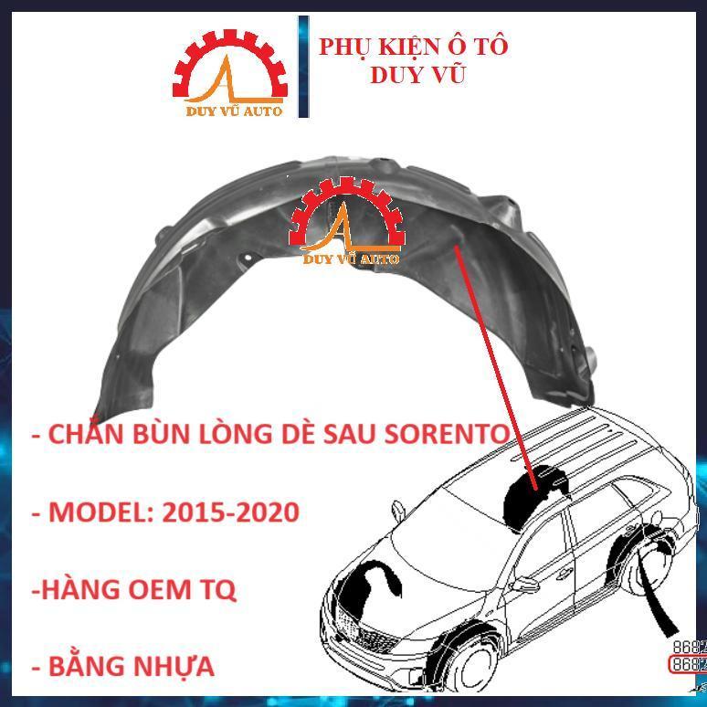 KIA SORENTO CHẮN BÙN LÒNG DÈ SAU SORENTO ĐỜI 2015-2024 BẰNG NHỰA